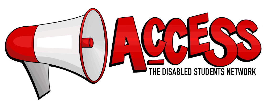 The access logo- a red and white megaphone followed by bold graphic text that reads 'Access' in a red gradient with a black drop shadow