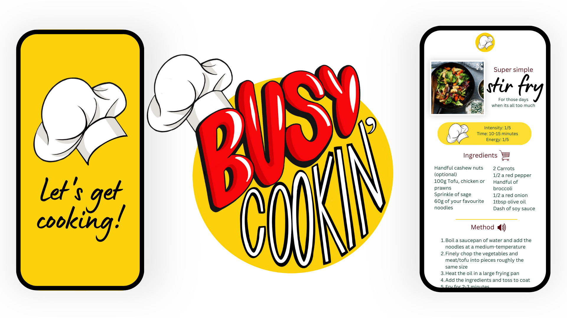 Busy cooking logo prototype design