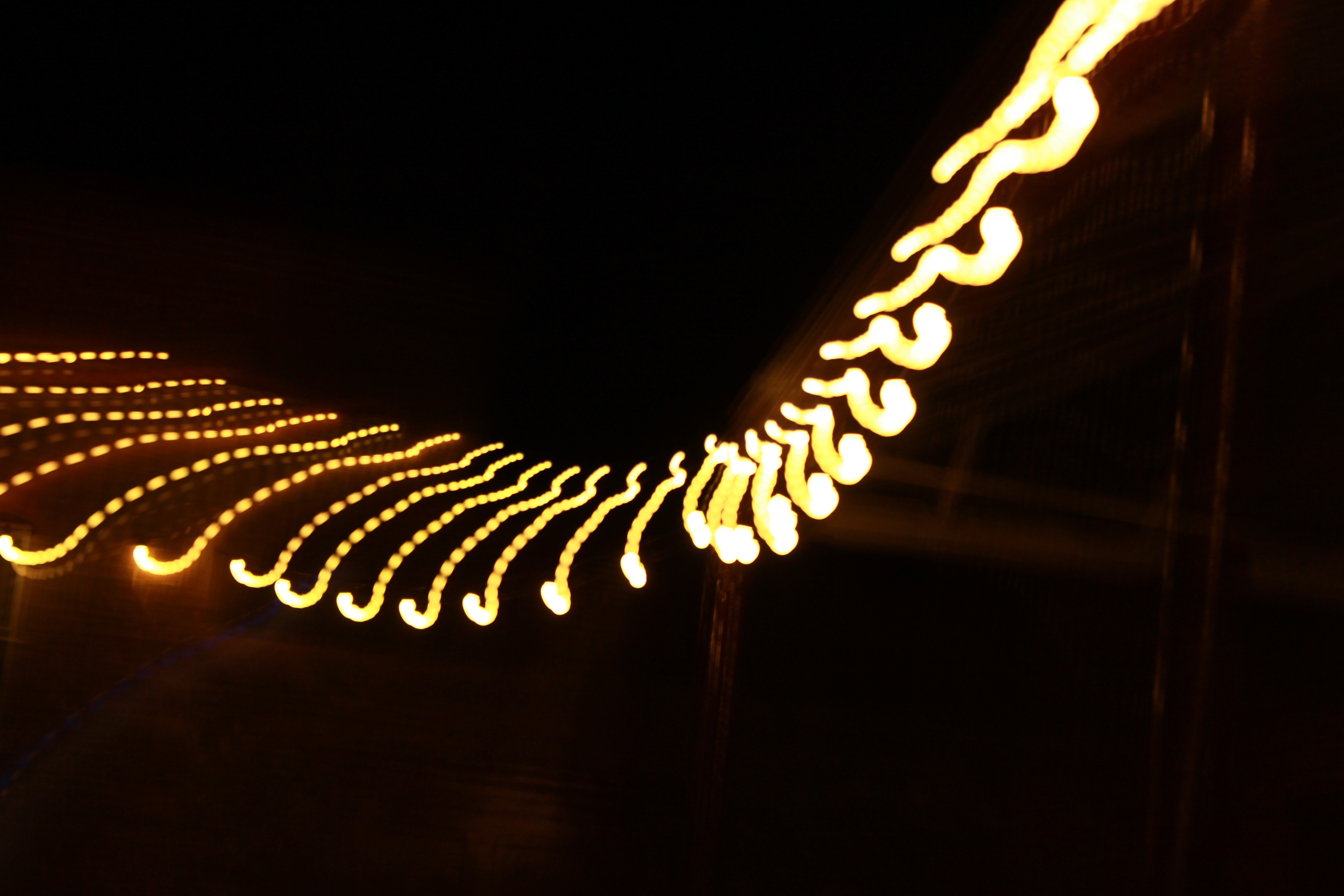 an image of blurry fairy lights.